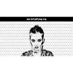 katy perry SVG, stickers macbook or katy perry poster art print svg files, for cricut design tshirt, katy perry decal fi