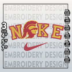 NCAA Embroidery Files, Nike USC Trojans Embroidery Designs, USC Trojans, Machine Embroidery Files