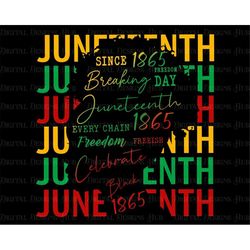 Women's Juneteenth, Black Girl Magic Print T-Shirt Sublimation Download PNG, Breaking Day 1865 Junteenth PNG Digital Dow