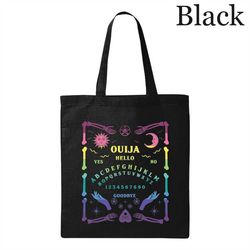 Rainbow Ouija Tote Bag, Spirit Board Gifts, Funny Halloween Tote Bag, Witch Tote Bag, Witchcraft Gift, Goth Tote Bag, Ha