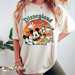Comfort Colors Retro Disneyland 1955 Shirts, Disney Characters Shirt, Mickey and Friends Shirt, Disneyland Shirt, Disney