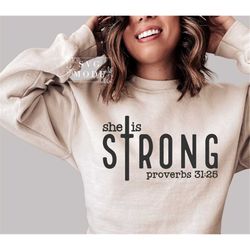 She is Strong SVG PNG PDF, Love Like Jesus Svg, Christian Svg, Religious Svg, Faith Svg, Jesus Svg, Bible Quote Svg, Scr