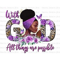 Beautiful Black Women Png, Leopard Black Girl Magic PNG File For Sublimation, Floral Beautiful Black Woman Art PNG, Afro