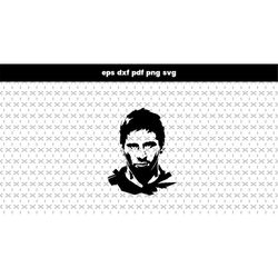 Lionel Messi SVG, files for cnc, files for laser cut, DXF, PDF pattern vector file, for cricut design, poster art print