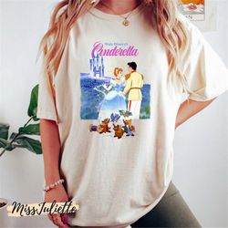 Comfort Colors Vintage Disney Cinderella Shirt, Disney Princess Shirt, Gus Gus Shirt, Disney Cinderella Princess Shirt,