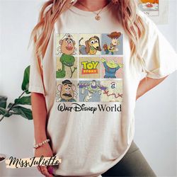 Comfort Colors Disney Toy Story Shirt, Toy Story Characters Woody Buzz Lightyear, Disneyworld Shirts, Disney Family Shir