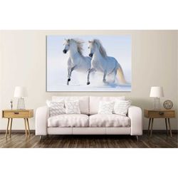 white horses canvas wall art white horses modern horses decoration wall  canvas print for living room horse wall decor r