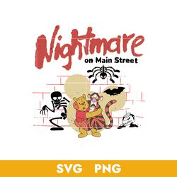Winnie The Pooh Nightmare On Main Street Svg, Disney Nightmare Svg, Disney Halloween Svg, Png, BB18072362