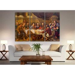 last supper canvas last supper wall art last supper canvas set jesus and disciples christian christmas gift