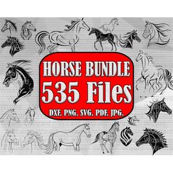HORSE BUNDLE, 106 piece Horse Bundle, Horse Svg, Horse png bundle, Horse design , Horse silhouette, Horse cricut, 535 Fi