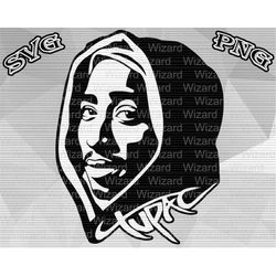 Tupac 2pac PNG SVG Digital File