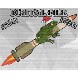 Mistle Toad SVG PNG Missile Toad Instant Download Ready to print Happy New Year