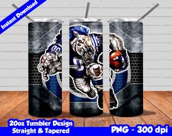 Colts Tumbler Wrap Design PNG, 20oz Skinny Tumbler Sublimation Template, Colts Tumbler Straight and Tapered Design,