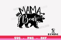 Mama Bear Arrow SVG Cut Files for Cricut Heart Mommy Love Animal PNG image Mother Day DXF file