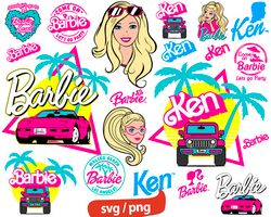 barbie and ken svg, barbie svg bundle, barbie icons png, barbie quotes svg, barbie cartoon svg