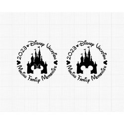 Making Family Memories, 2023, Mickey Minnie Mouse, Castle, Vacation, Trip, Ears Head, Svg Png Dxf Formats, Cut, Cricut,
