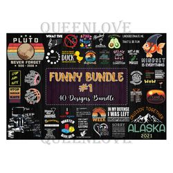 40 Designs Funny Bundle Svg Part 1, Pluto Svg, Jeep Svg