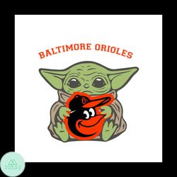 Baltimore Orioles Baby Yoda Svg, Sport Svg, Sport Logo Team Svg, Sport Gift Svg, Baby Yoda Svg, Baltimore Orioles Svg, B