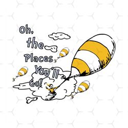 Oh The Places You Will Go Svg, Dr Seuss Svg, Dr Seuss Gifts Svg, Cat In The Hat Svg, Hat Svg, Cat Svg, Cat Lover, Dr Seu