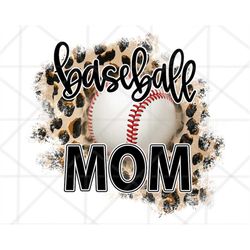 Leopard Basebal mom PNG, Baseball Mama Png, Cheetah Baseball png, Retro Baseball sublimation design, Baseball Patches, B