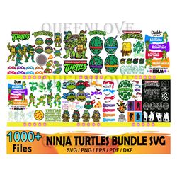 1000 Ninja Turtle Bundle Svg, Ninja Svg, Ninja Turtle Svg