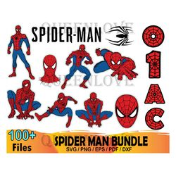 100 Spider Man Bundle Svg, Marvel Svg, Super Hero Svg
