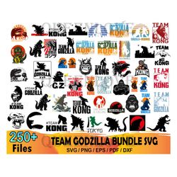 250 Team Godzilla Svg Bundle, Godzilla Svg, Kong Svg