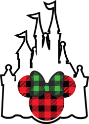 Disney Christmas Png, Mickey & Minnie Mouse, Disneyland Castle Silhouette, Winter with Snowflakes, Cut files for Cricut