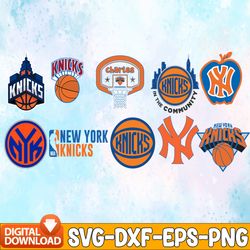 Bundle 22 Files New York Knicks National Basketball Team svg, New York Knicks National svg, NBA Teams Svg, NBA Svg, Png,