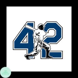 42 Jackie Svg, Sport Svg, Sport Gift Svg, Sport Lover Svg, Sport Fan Svg, Baseball Svg, Baseball Lover Svg, Baseball Fan
