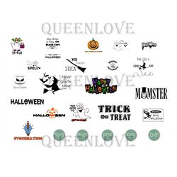 Halloween SVG Bundle, Halloween SVG, Fall Svg, Autumn Svg, Ghost Svg, Witch svg, Pumpkin Svg, Quotes, Cut File Cricut