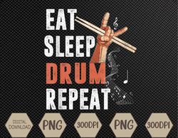 Drummer Eat Sleep Drum Repeat Drum Kit Musician Svg, Eps, Png, Dxf, Digital Download