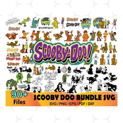 90 Scooby Doo Bundle Svg, Cartoon Svg, Scooby Doo Svg