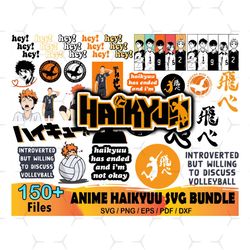 150 Haikyuu Bundle Svg, Cartoon Svg, Shoyo Hinata Svg