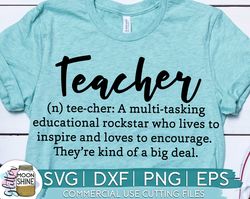 Teacher Definition svg eps dxf png cutting files for silhouette cameo cricut, Teacher svg, Teaching, Back to School, Tea