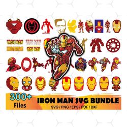 300 Iron Man Svg Bundle, Marvel Svg, Avengers Svg