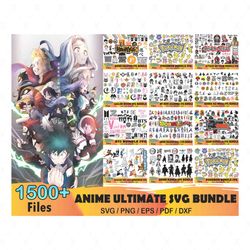 1500 Anime Ultimate Svg Bundle, Demon Slayer Svg, Pokemon Svg