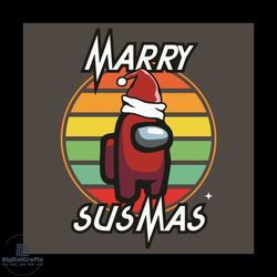 Marry Susmas svg, Christmas Svg, Among Us Svg, Christmas Among Us Svg, Among Us Lovers Svg, Santa claus Svg, Impostor Sv