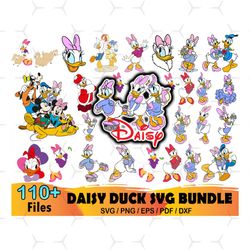 110 Daisy Duck Svg Bundle, Disney Svg, Daisy Duck Vector