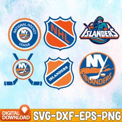 Bundle 6 Files New York Islanders Hockey Team Svg, New-York, New York Islanders Svg, NHL Svg, NHL Svg, Png, Dxf, Eps, In