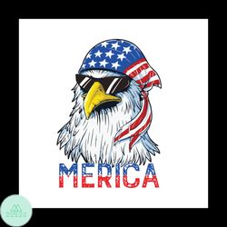 Merica Cool Eagle Svg, Independence Day Svg, 4th Of July Svg, America Flag Svg, American Svg, Proud Day Svg, Freedom Svg
