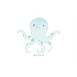 Jellyfish embroidery design - Octopus embroidery designs machine embroidery pattern - Ocean animals embroidery - instant