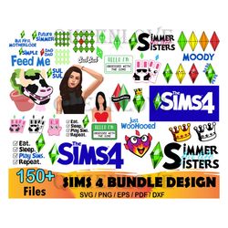 150 Sims 4 Bundle Svg, Sims 4 Svg, Sims 4 Quotes Svg