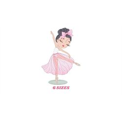 Ballerina embroidery designs - Ballet embroidery design machine embroidery pattern - Baby girl embroidery file Dancer in