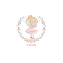 Ballerina embroidery designs - Ballet embroidery design machine embroidery pattern - instant download - Baby girl embroi