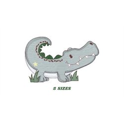 Crocodile embroidery design - Alligator embroidery designs machine embroidery pattern - Animal embroidery file - Embroid