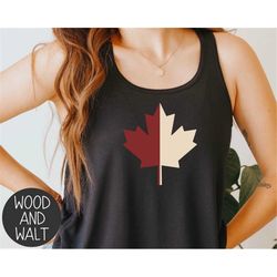 Vintage Maple Leaf SVG | Canada Day Cut File | Patriotic Design | Canadian Tank Top  | Trendy Summer T-Shirt |  Digital