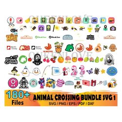 180 Animal Crossing Bundle Svg, Animal Crossing Svg, Tom Nook Svg