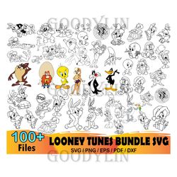 100 Looney Tunes Bundle Svg, Looney Tunes Svg, Baby Looney Svg