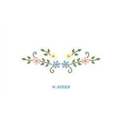 Flower Branch embroidery designs - Flower embroidery design machine embroidery pattern - Kitchen embroidery file - baby